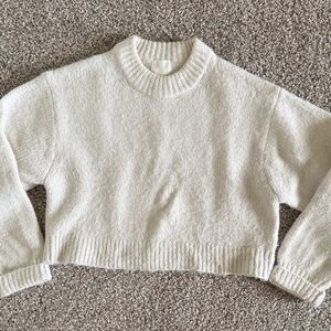 H&M Cream Crew Neck Sweater